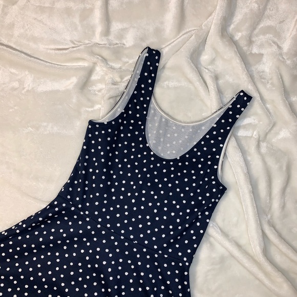 H&M Navy Blue Polka Dot Dress - Picture 2 of 4